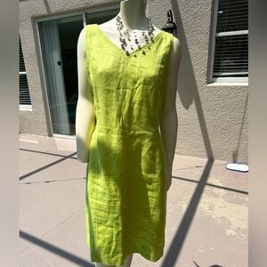 100% high quality linen dress